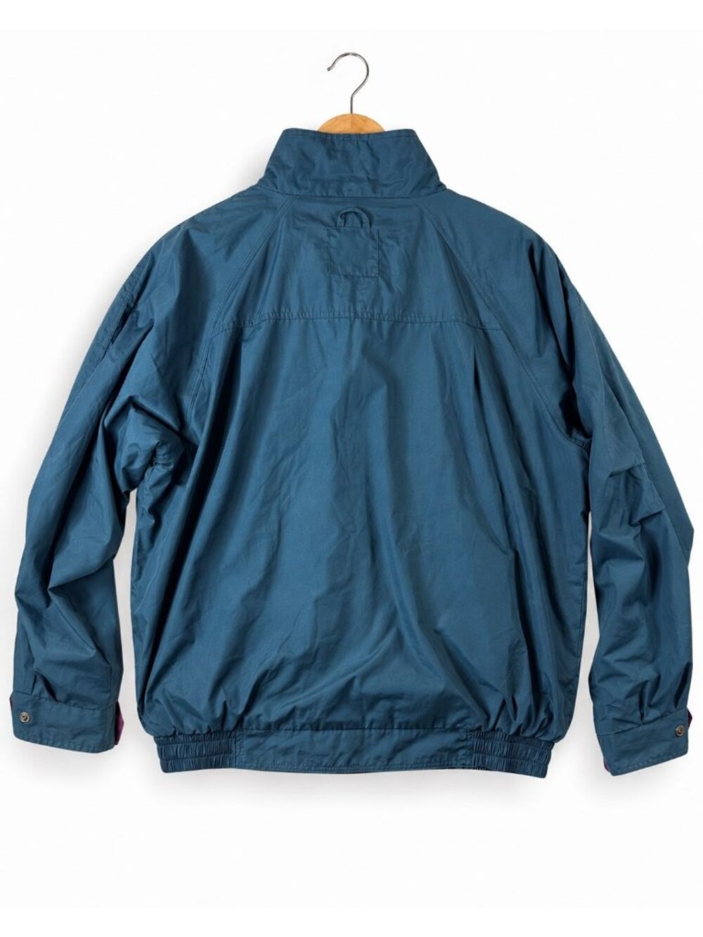 HK58 -  Vintage Winner Mate Sportswear Men’s M AMS Jacket Teal Plaid Lined Windb